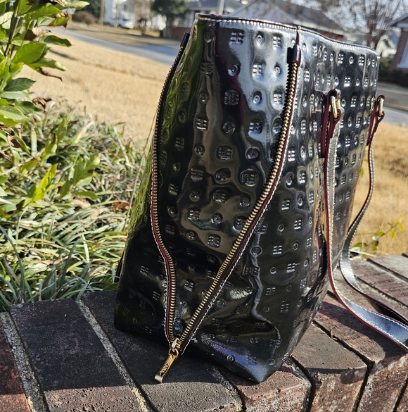 Arcadia Genuine Leather Large Shoulder Bag Italy - Picture 5 of 11